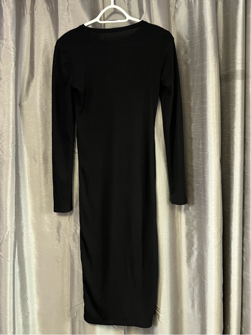 Zara Ribbed Ruched Dress - Picture 2 of 2